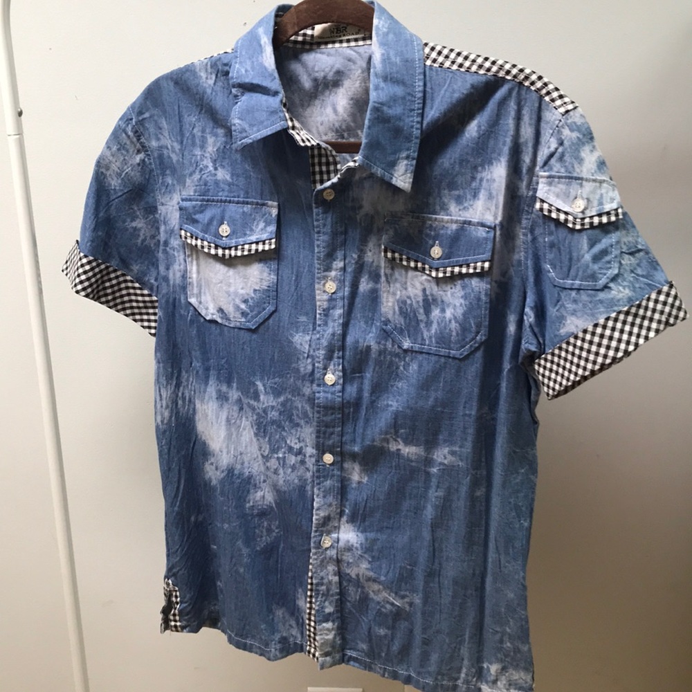 Vintage: Wembley Road Denim Pattern Shirt